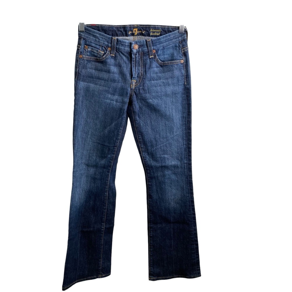 7 For All Mankind Women's Kimmie Bootcut Jeans Size 26 Wide Leg Western Modern
